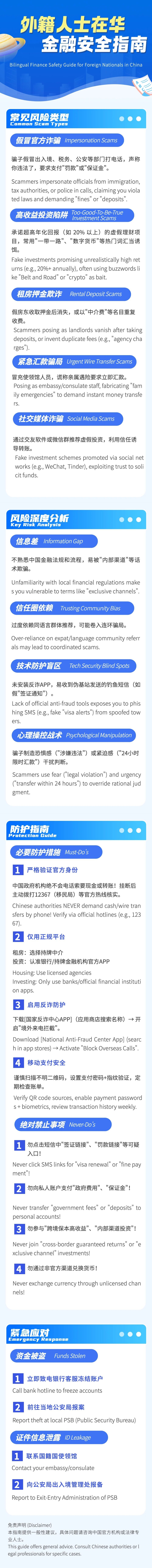 外籍人士在華金融安全指南
