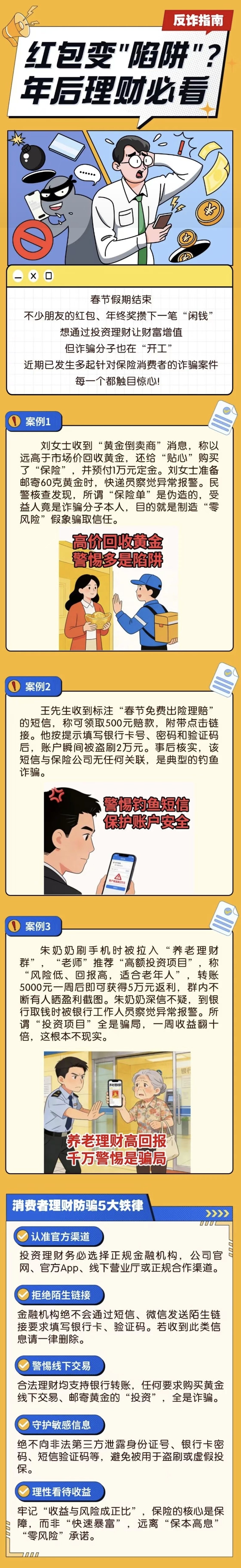 5.【以案說(shuō)險(xiǎn)】紅包變“陷阱”？年后理財(cái)必看