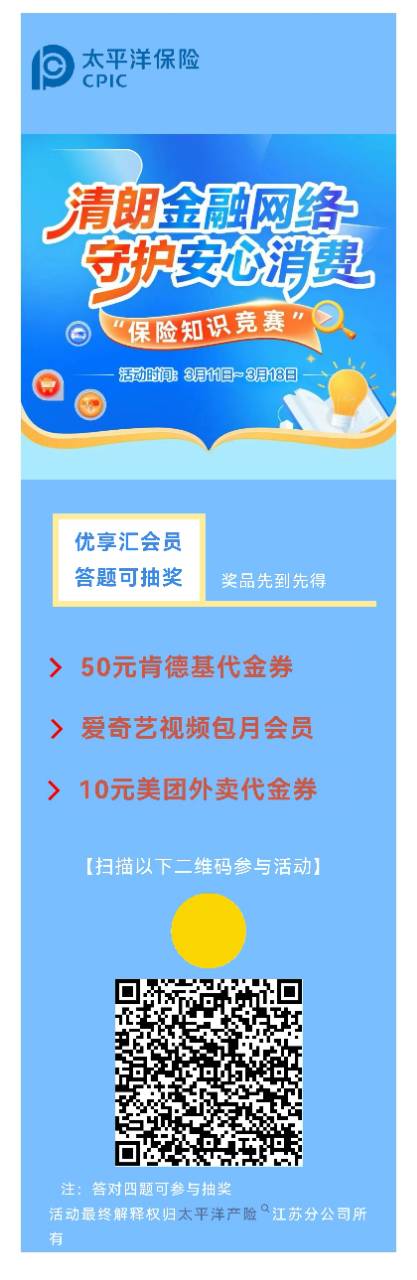 【3·15特輯】有獎答題 “清朗金融網(wǎng)絡(luò) 守護安心消費”知識競賽2026.3.11